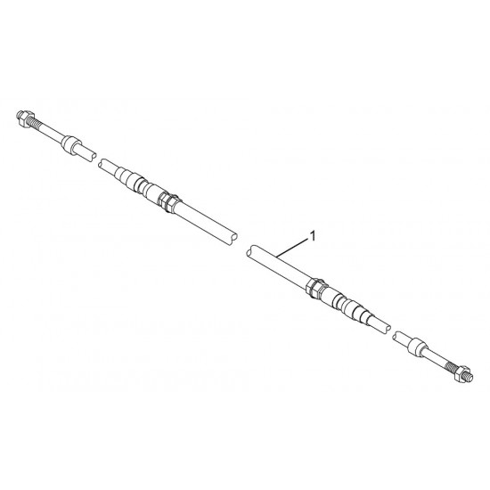 W0003727  -  Cable Asm - Transmission Shift, Length 65" W0003727  -  Cable Asm - Transmission Shift, Length 65"