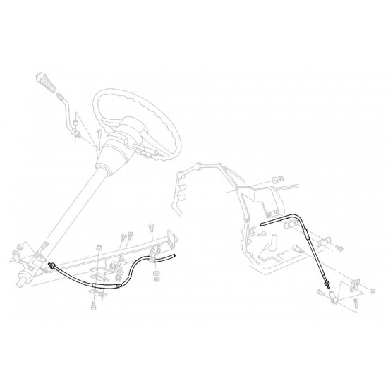 W0003729  -  Cable Asm - Transmission Shift, Length 41" (Column Shift)