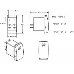 W0008640  -  Switch Asm - Overdrive (6 Speed Allison)