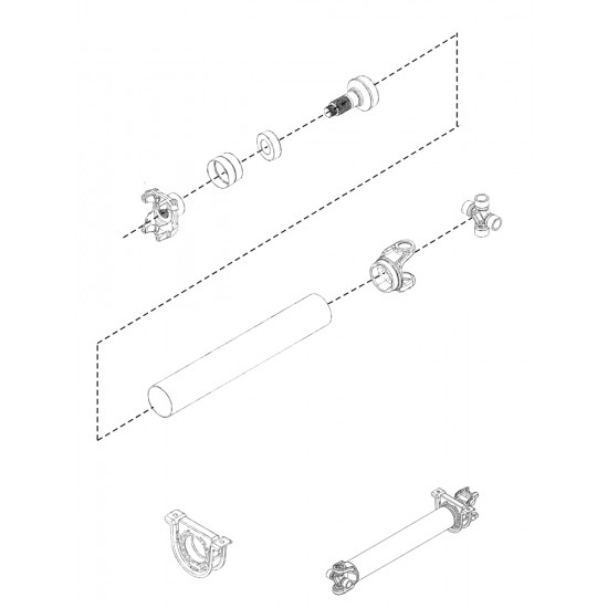 W0009873 - Shaft Asm - Prop Front W0009873 - Shaft Asm - Prop Front
