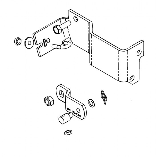 W8004904  -  Kit - Remote Transmission Control Hardware With Brackets