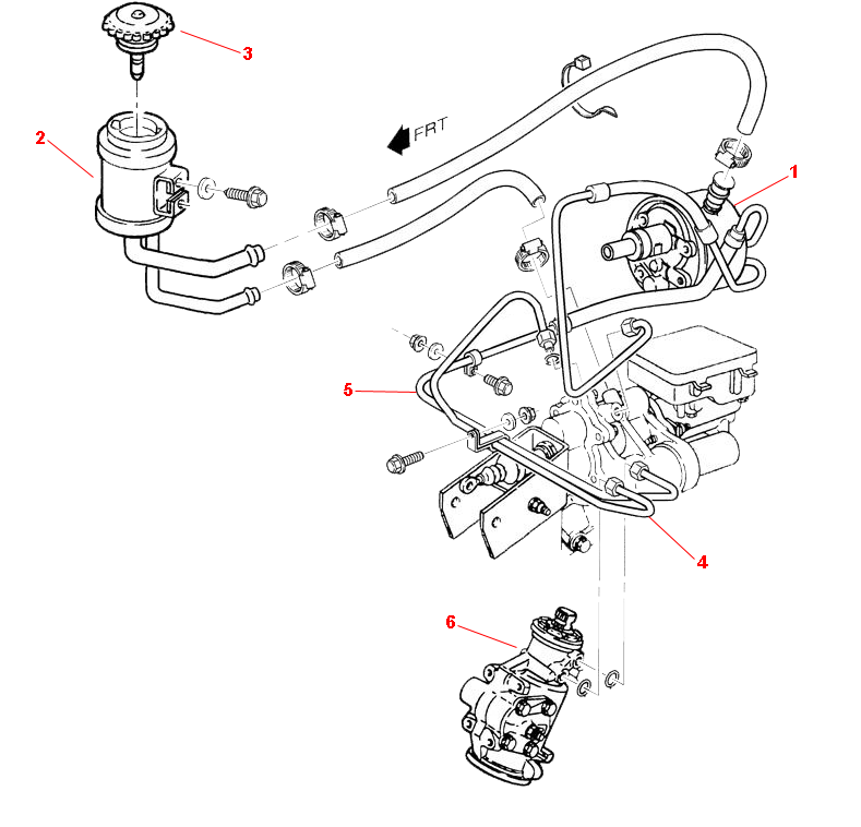 19962000 P32 Chassis Parts Index > POWER STEERING