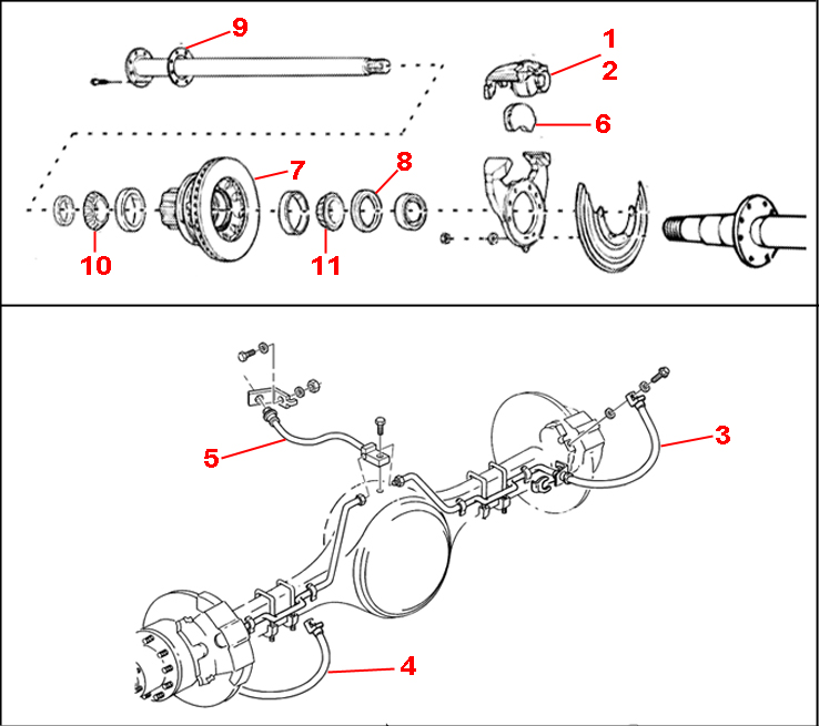 19962000 P32 Chassis Parts Index > REAR BRAKES